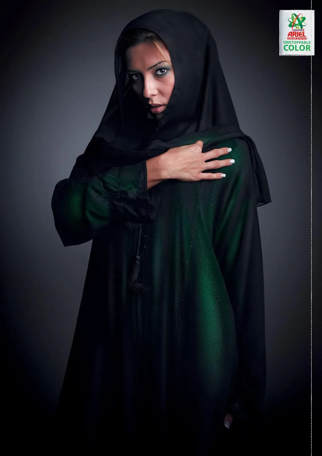 Ariel: Abaya commercial retouching by Ahmed Kunhamed